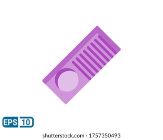 icono de coma aislado en el fondo blanco. ilustración vectorial en estilo plano. EPS 10 