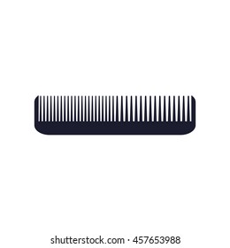 Comb icon isolated on white background, vector illustration