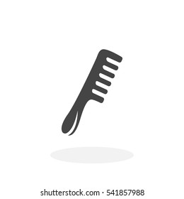 Comb icon isolated on white background. Comb vector logo. Flat design style. Modern vector pictogram for web graphics - stock vector