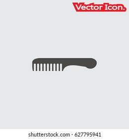Comb icon isolated sign symbol and flat style for app, web and digital design. Vector illustration.