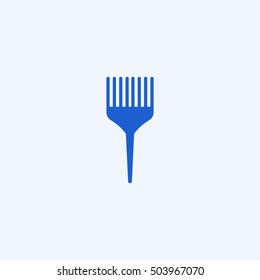 comb icon, isolated, white background