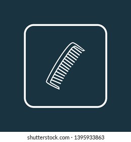 Comb icon line symbol. Premium quality isolated hairbrush element in trendy style.