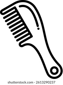 Comb Icon Line Vector Illustration