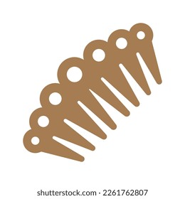 Ilustración de diseño de logotipo de icono de comb