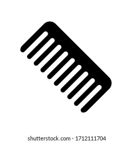 Comb icon, logo isolated on white background