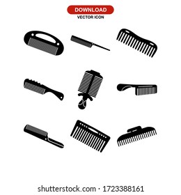comb icon or logo isolated sign symbol vector illustration - Collection of high quality black style vector icons
