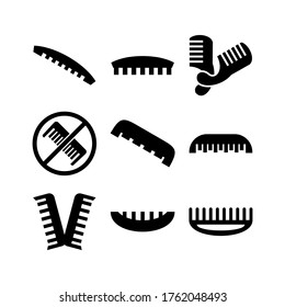 comb  icon or logo isolated sign symbol vector illustration - Collection of high quality black style vector icons
