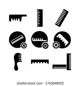 comb  icon or logo isolated sign symbol vector illustration - Collection of high quality black style vector icons

