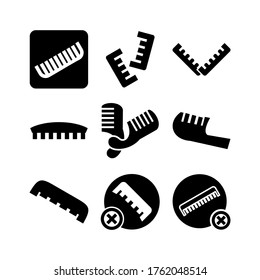 comb  icon or logo isolated sign symbol vector illustration - Collection of high quality black style vector icons
