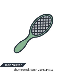 comb icon logo vector illustration. comb symbol template for graphic and web design collection
