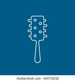 Comb Icon On Blue Background