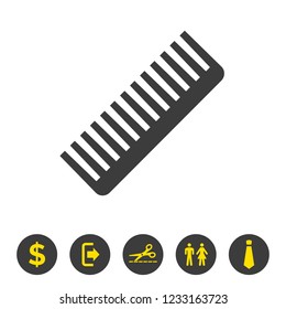 Comb icon on white background. Vector illustration