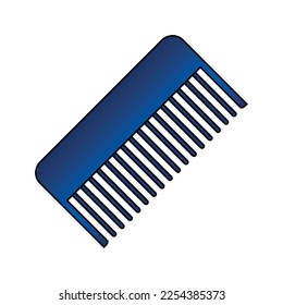 Comb icon on white background.