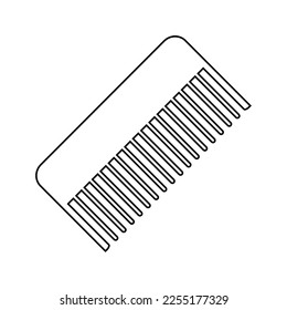 Comb icon on white background. 