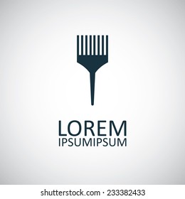 comb icon on white background 