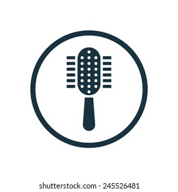 comb icon on white background 
