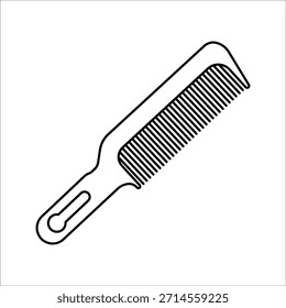 Comb icon on white background