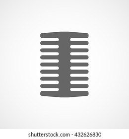 Comb Icon On White Background