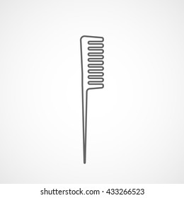Comb Icon On White Background