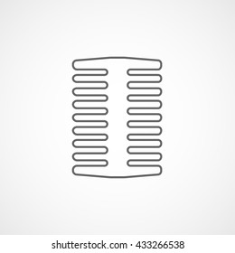 Comb Icon On White Background