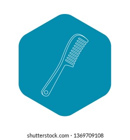 Comb icon. Outline illustration of comb vector icon for web