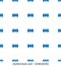 comb icon pattern seamless white background. Editable filled comb icon. comb icon pattern for web and mobile.