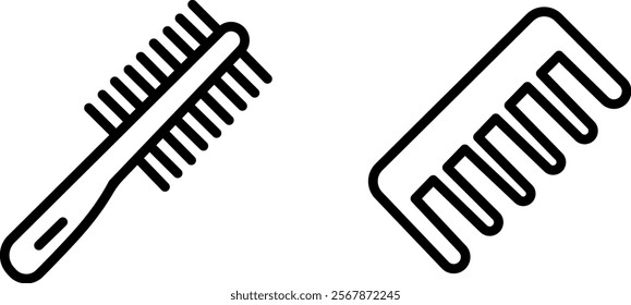 "Comb Icon Representing Hair Care, Grooming, and Personal Style in Simple and Practical Design"