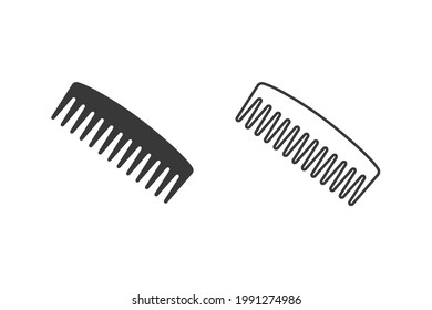 Elemento de logotipo de diseño vectorial conjunto de iconos de comb