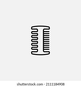 Comb icon sign vector,Symbol, logo illustration for web and mobile