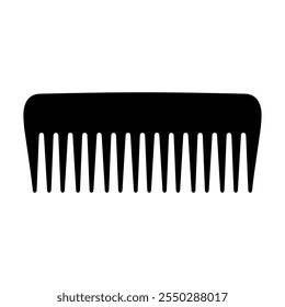 Comb icon silhouette. Vector image
