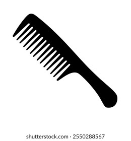 Comb icon silhouette. Vector image
