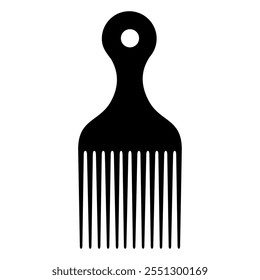 Kamm-Symbol Silhouette. Vektorbild
