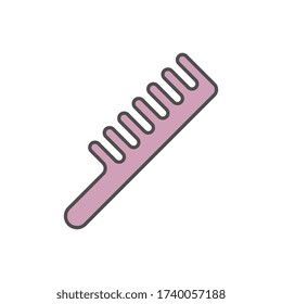 Comb icon. Simple outline colored vector of beauty icons for ui and ux, website or mobile application