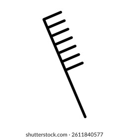 comb icon Simple outline vector logo