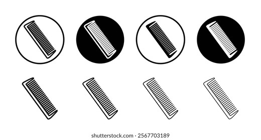 comb icon Symbol mark in filled style