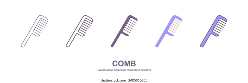 Comb icon symbol template for graphic and web design collection logo vector illustration