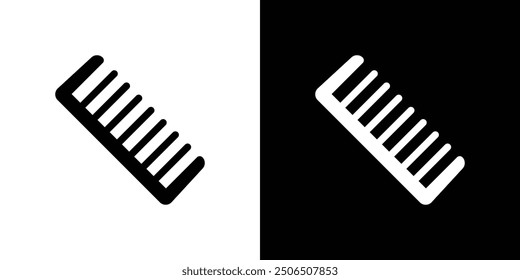 Kammsymbol Dünne Linie Illustrationssatz