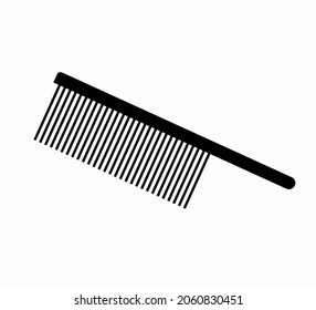 Comb icon vector. Black comb (kangi).