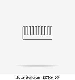 Comb icon. Vector concept illustration for design.