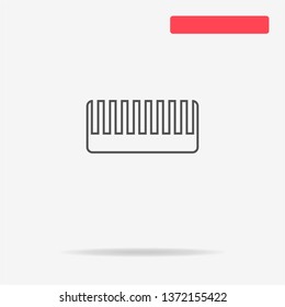 Comb icon. Vector concept illustration for design.
