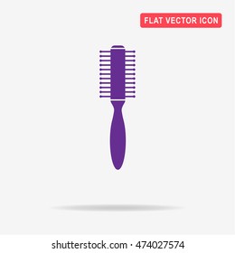 Comb icon. Vector concept illustration for design.