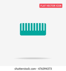 Comb icon. Vector concept illustration for design.