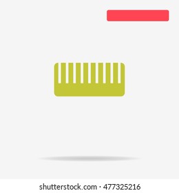 Comb icon. Vector concept illustration for design.