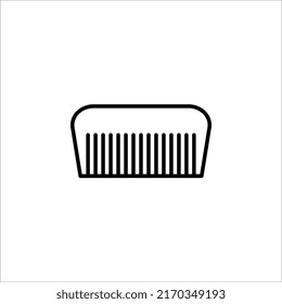 elemento de logotipo de diseño de vector de icono de comb. peine de belleza, peluquero, moda, salon mujeres en ilustración de peine.