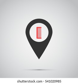 comb icon. vector illustration