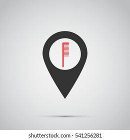comb icon. vector illustration