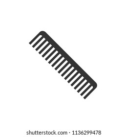 Comb icon. Vector illustration, flat design.