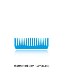 comb icon vector illustration. Flat design style