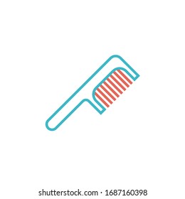 ilustración vectorial de icono de comb. icono de comb con dos colores