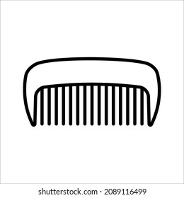 comb icon vector. Comb illustration for web, mobile apps, design on white background.